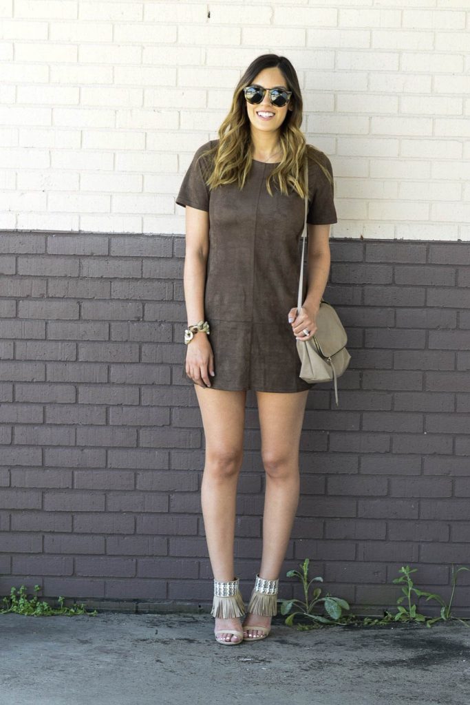 style the girl suede dress