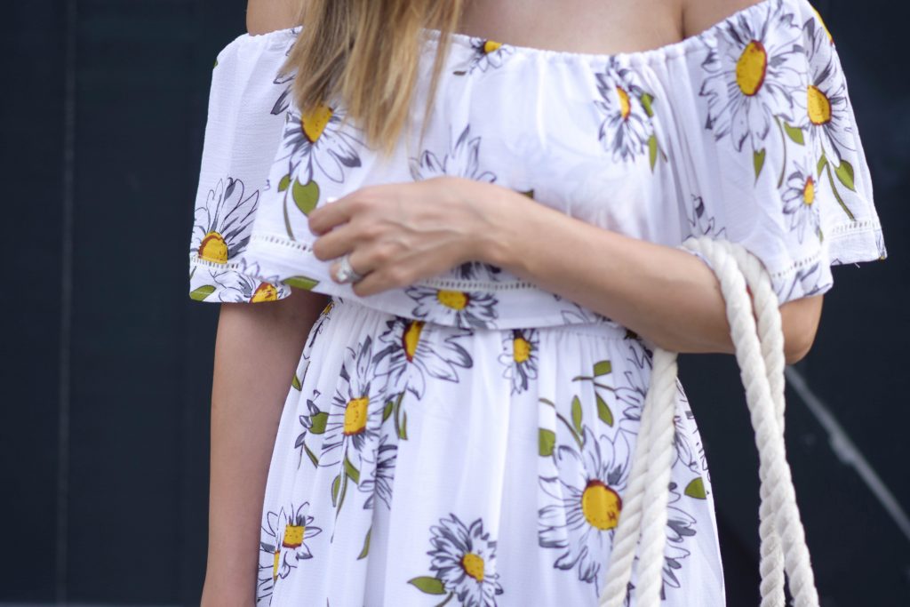 Style The Girl Floral Off The Shoulder Dress 
