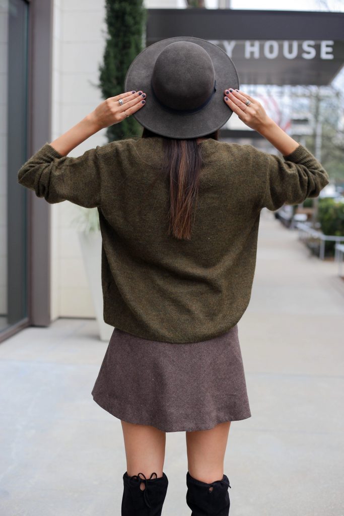 Style The Girl Brown Skirt