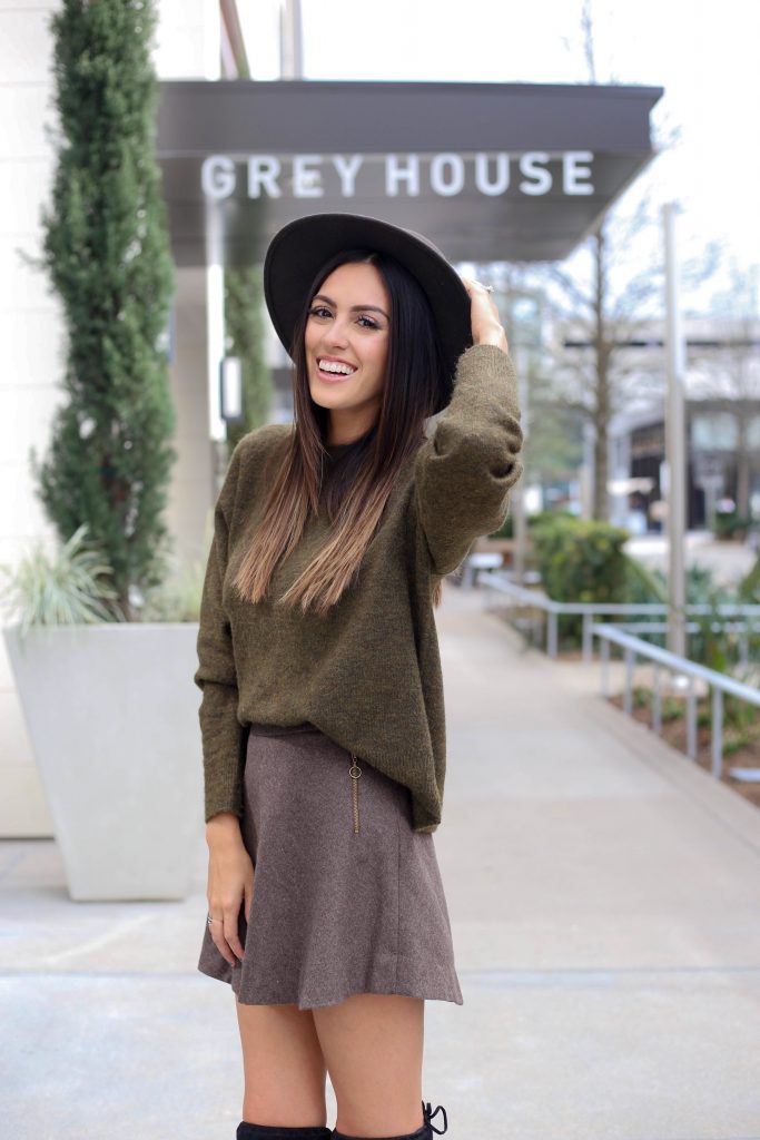 Style The Girl Brown Skirt