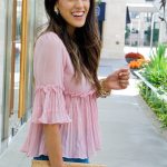 Style The Girl Blush Pink Pleated Top