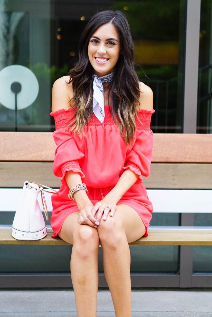 Style The Girl Fourth of July Red Romper