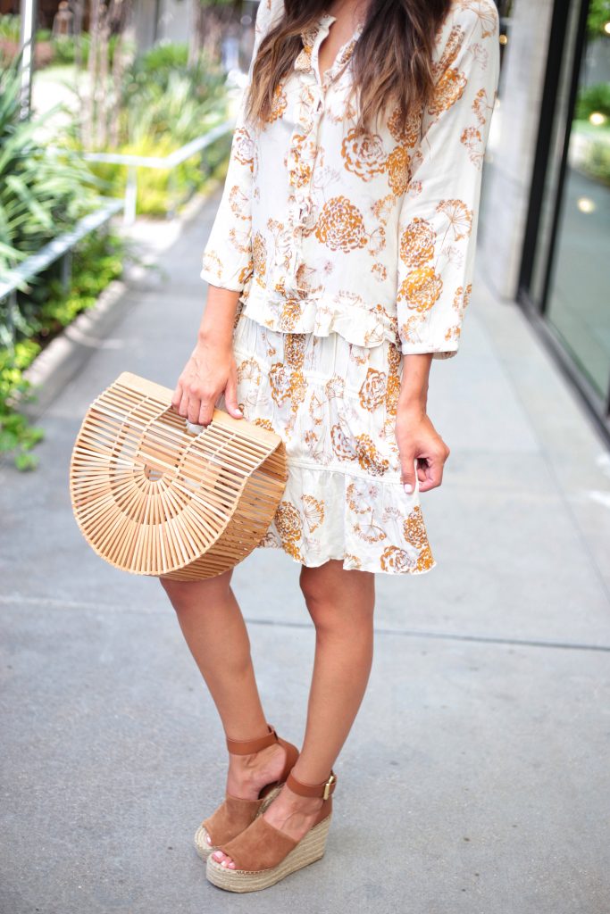 Style The Girl Long Sleeve Floral Pattern Dress