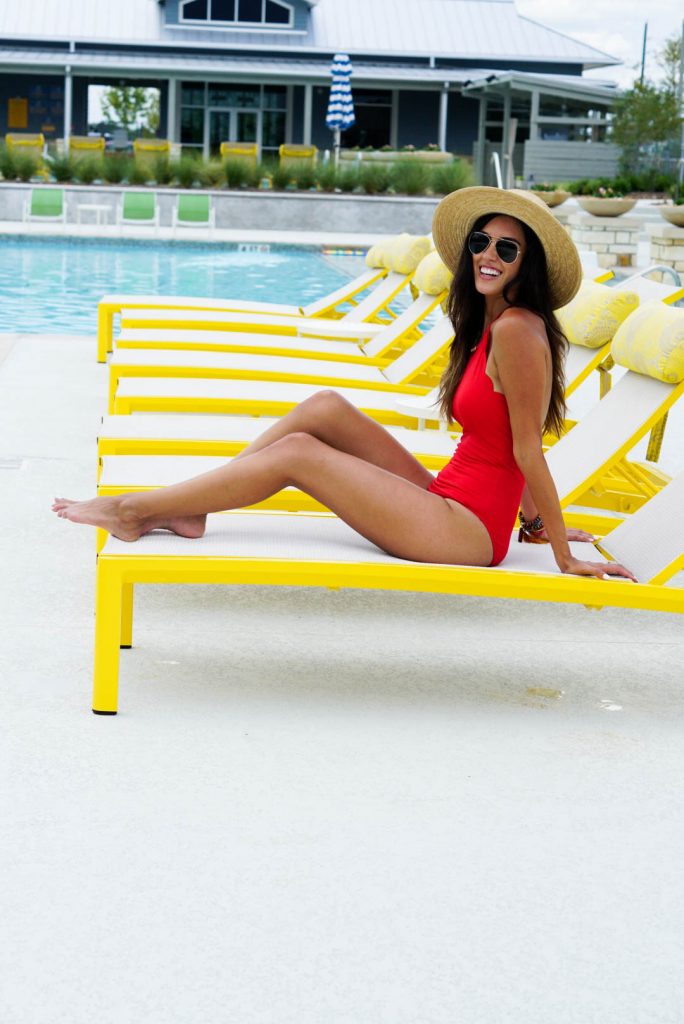 Style The Girl Red One Piece Swimsuit