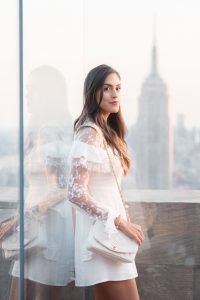 Style The Girl White Lace Dress NYFW