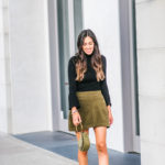 Style The Girl Corduroy Skirt and Turtleneck with Create and Cultivate