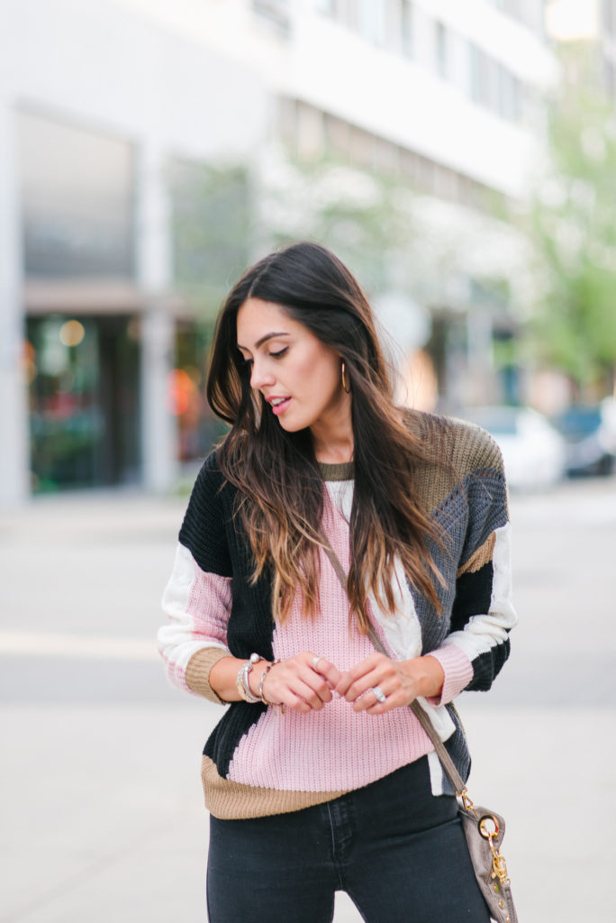 The Color Block Sweater You Need For The Season - STYLETHEGIRL