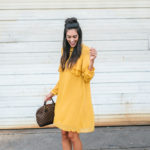 Style The Girl Flowy Mustard Dress