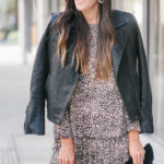 Style The Girl Leopard Dress and Moto Jacket
