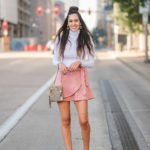 Style The Girl Wrap Suede Mini Skirt