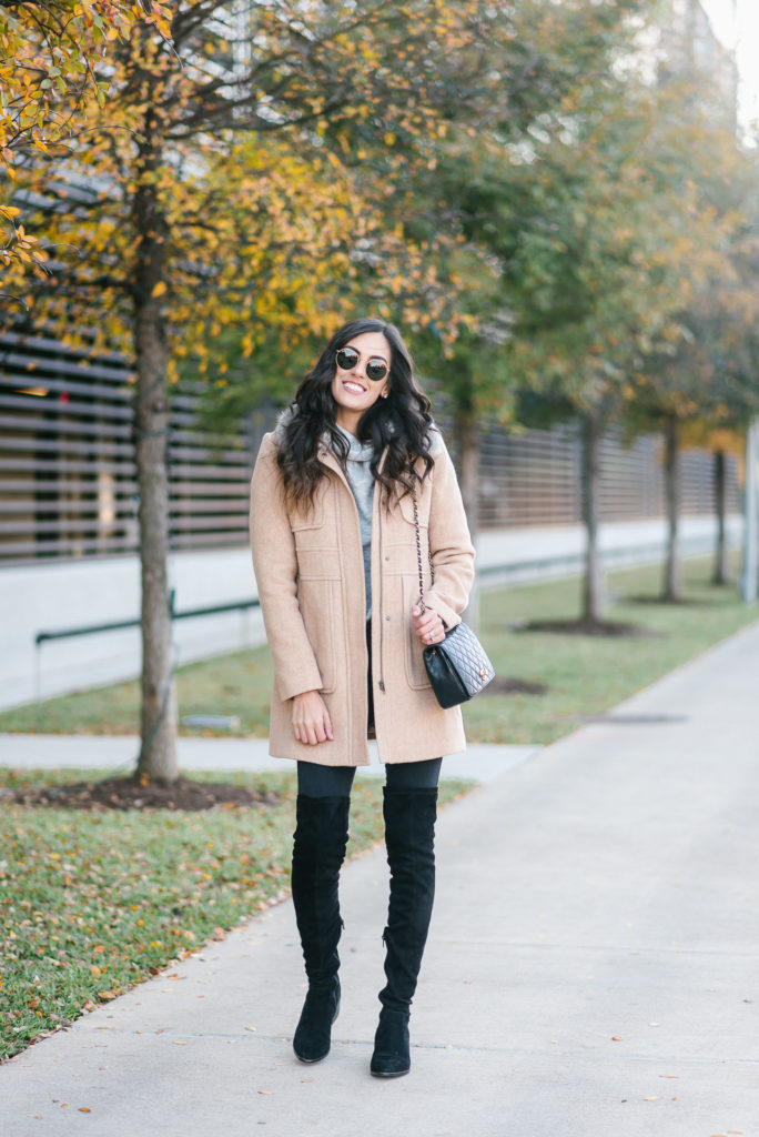 Style The Girl Winter Style With Over the knee boots and faux fur linked jacket