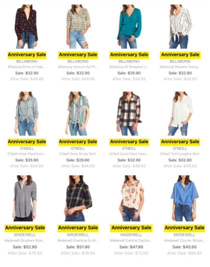 Nordstrom Anniversary Sale 2018 Preview Tops
