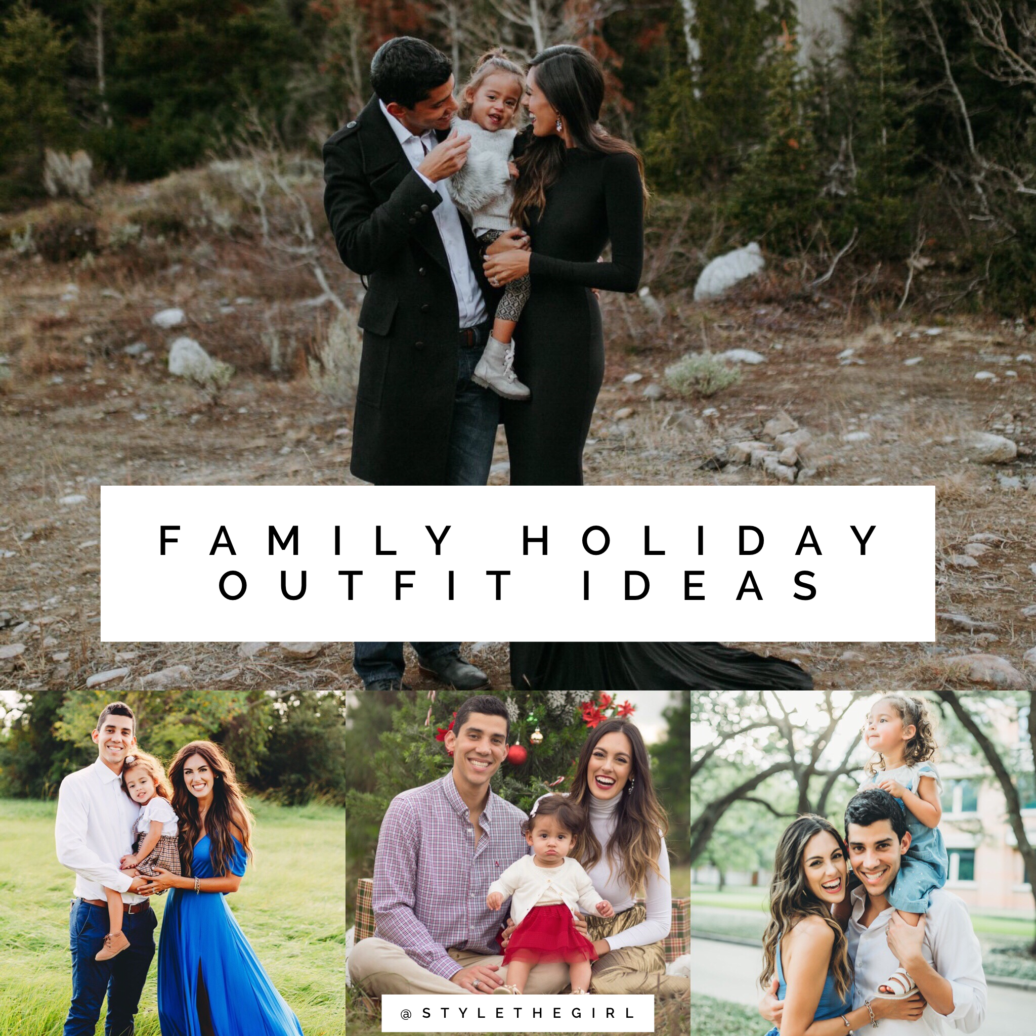 Family Holiday Photo Outfit Ideas - STYLETHEGIRL