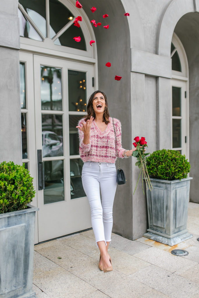 The Tweed Sweater for Valentine's Day - STYLETHEGIRL