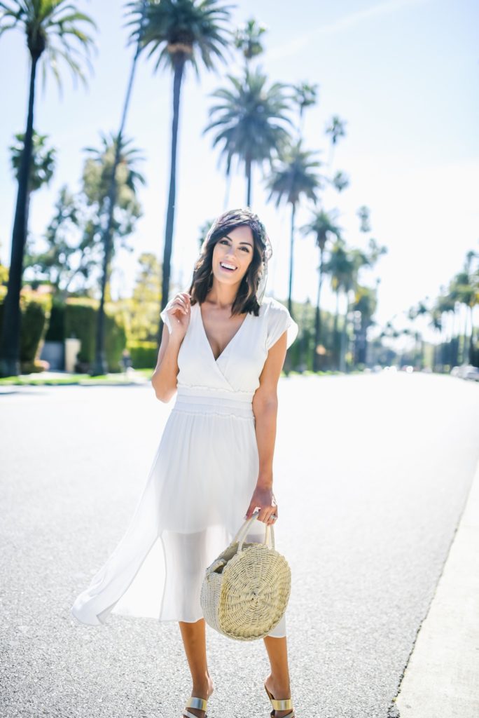 White Midi Dress for Beverly Hills - STYLETHEGIRL