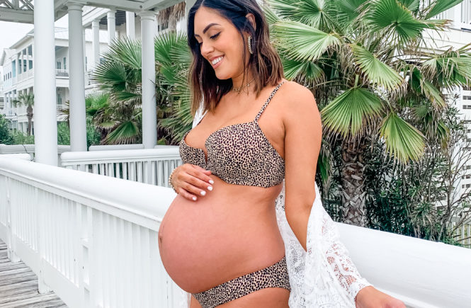 8 Non-Maternity Bathing Suits Perfect For The Bump Under $40