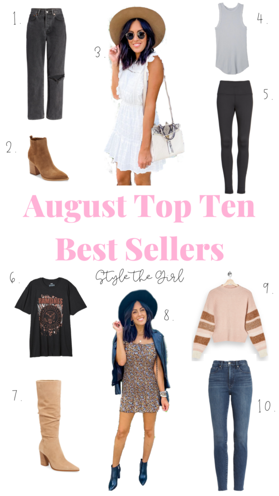 August Top Ten Best Sellers STYLETHEGIRL